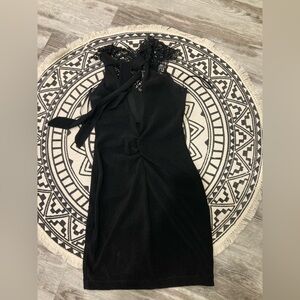 Stunning le chateau black formal dress